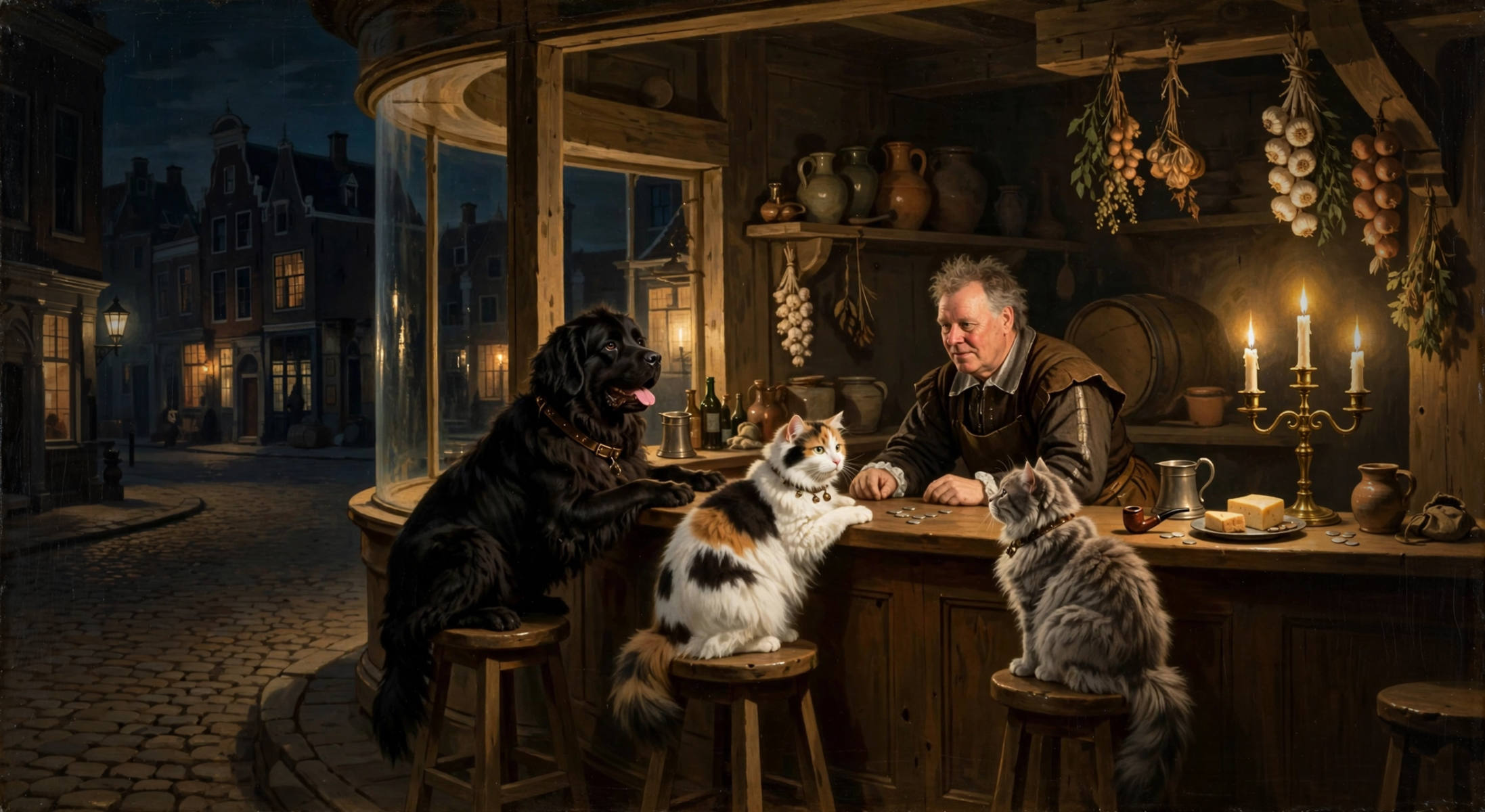 Nachtbrakers een schilderij van Apollo van Rijn