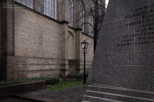 Achterzijde van het Wilhelminamonument