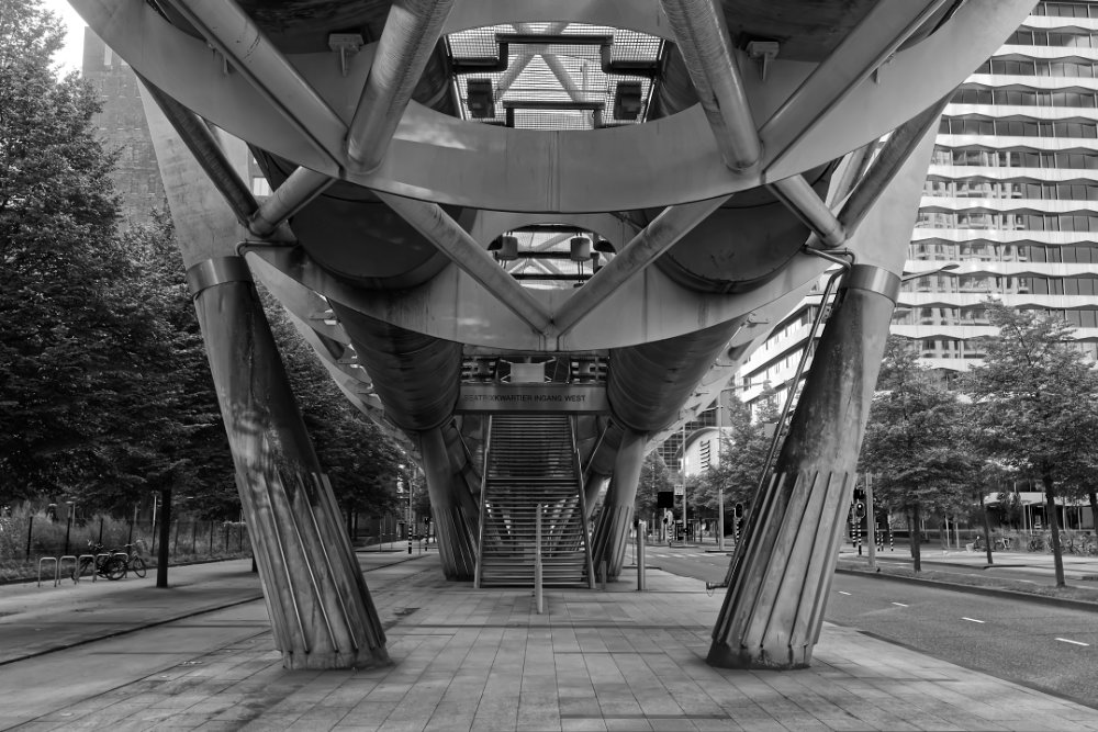 Randstadrail Metrostation op grootformaatfoto