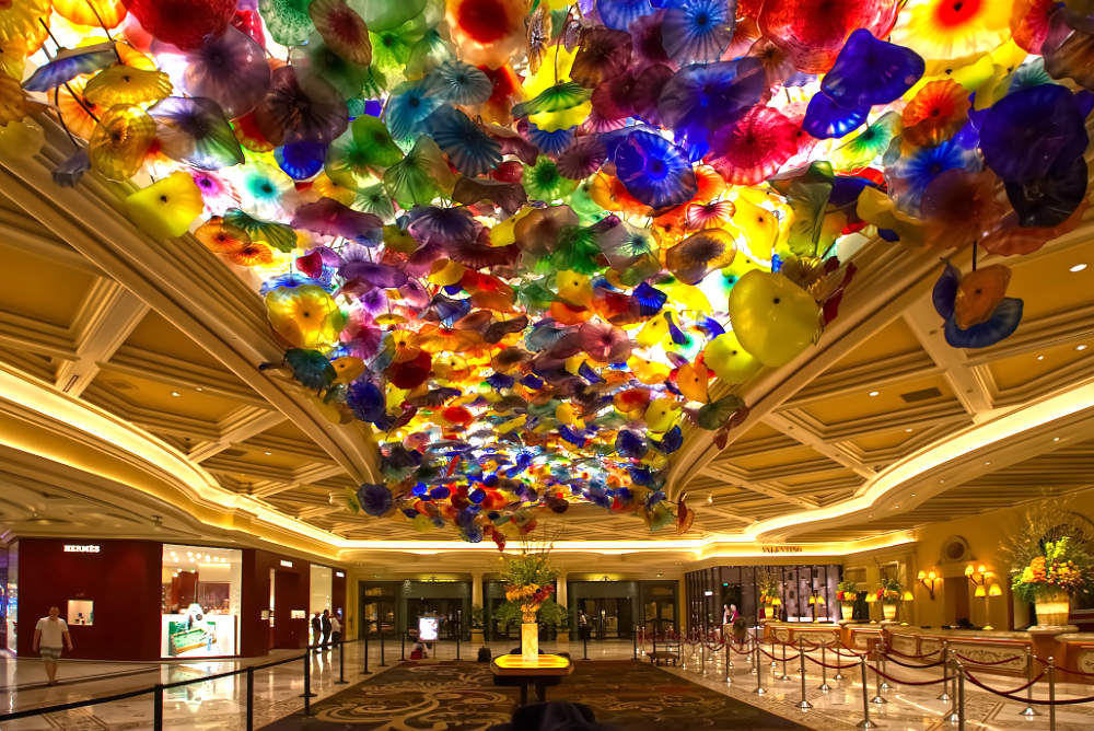 Bellagio Hotel & Casino op grootformaatfoto