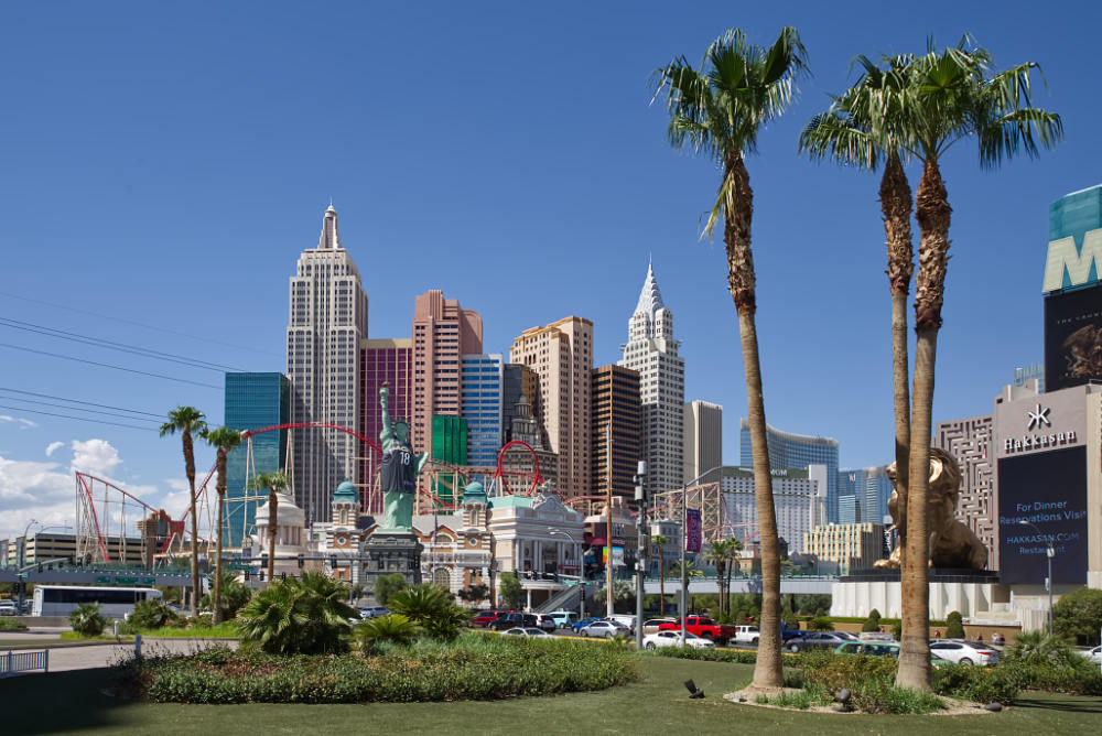 New York Hotel & Casino op grootformaatfoto