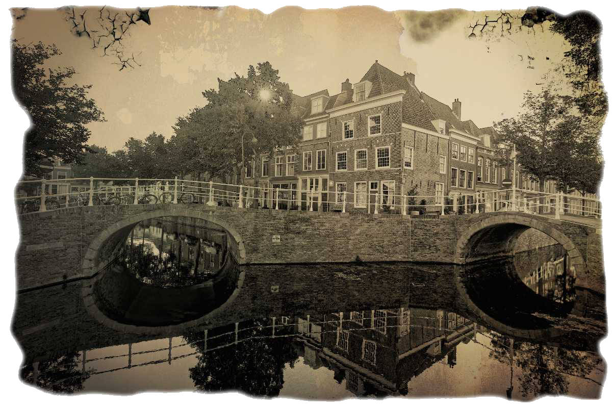 Sweelinckplein Den Haag in vintage look